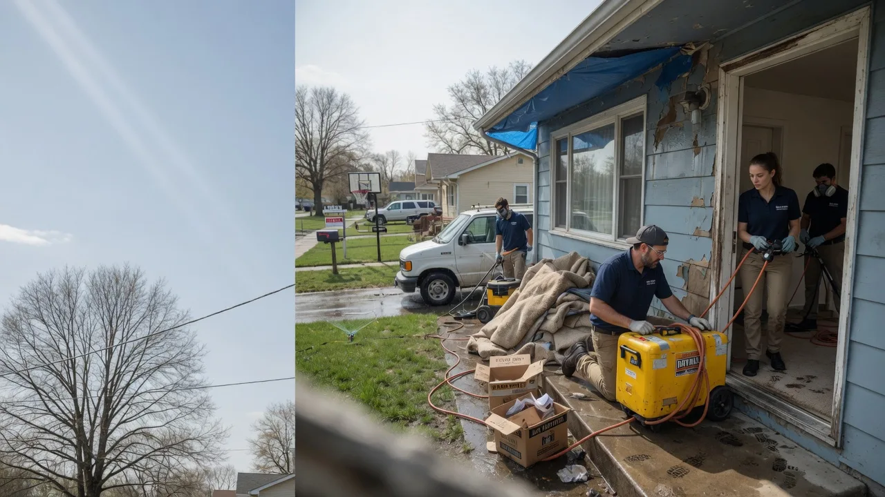 Basement Flood Cleanup in Bentonville, OH near me